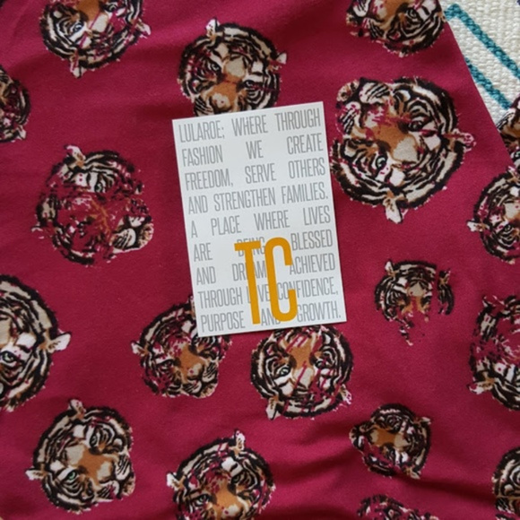 Lularoe Tiger King TC leggings - Picture 2 of 3